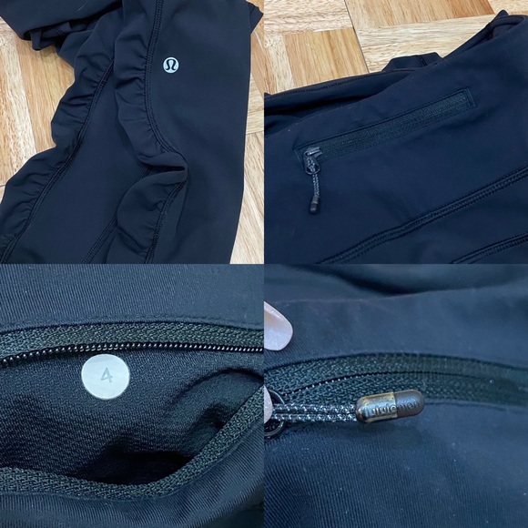 LULULEMON Speed Tight Cozy Black Legging Size 4 - Picture 13 of 16